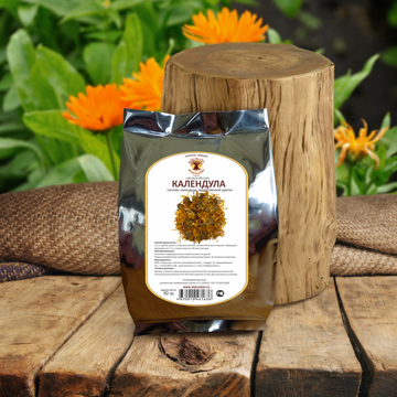 Календула лекарственная Calendula officinalis, цветки