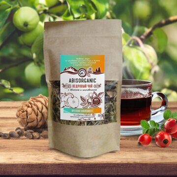 Кедровый чай ABISORGANIC с яблоком и шиповником