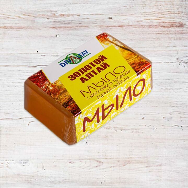 Мыло ручной работы с маслами и травами Золотой Алтай