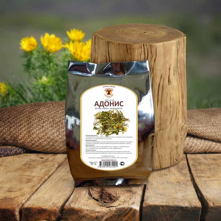 Адонис весенний Adonis vernalis, трава