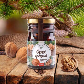 Орех грецкий в сосновом сиропе