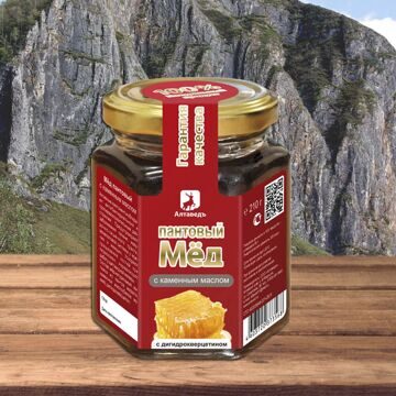 Пантовый мёд с каменным маслом