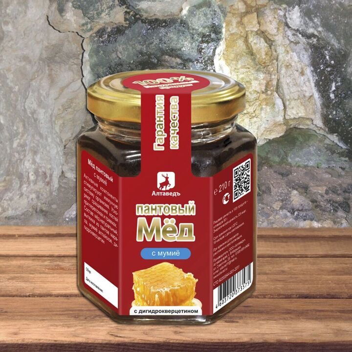 Пантовый мёд с мумиё